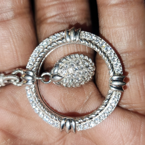 Judith Ripka Sterling Silver Charm Pendant - Picture 5 of 14